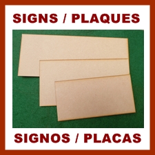 Blank signs and plaques for crafters and sign makers